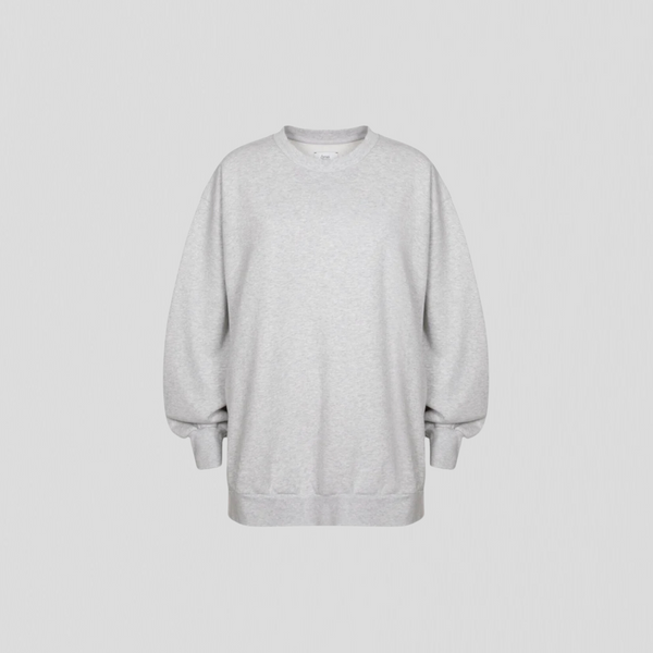 Âme Ulla Oversized Sweatshirt Marled Grey