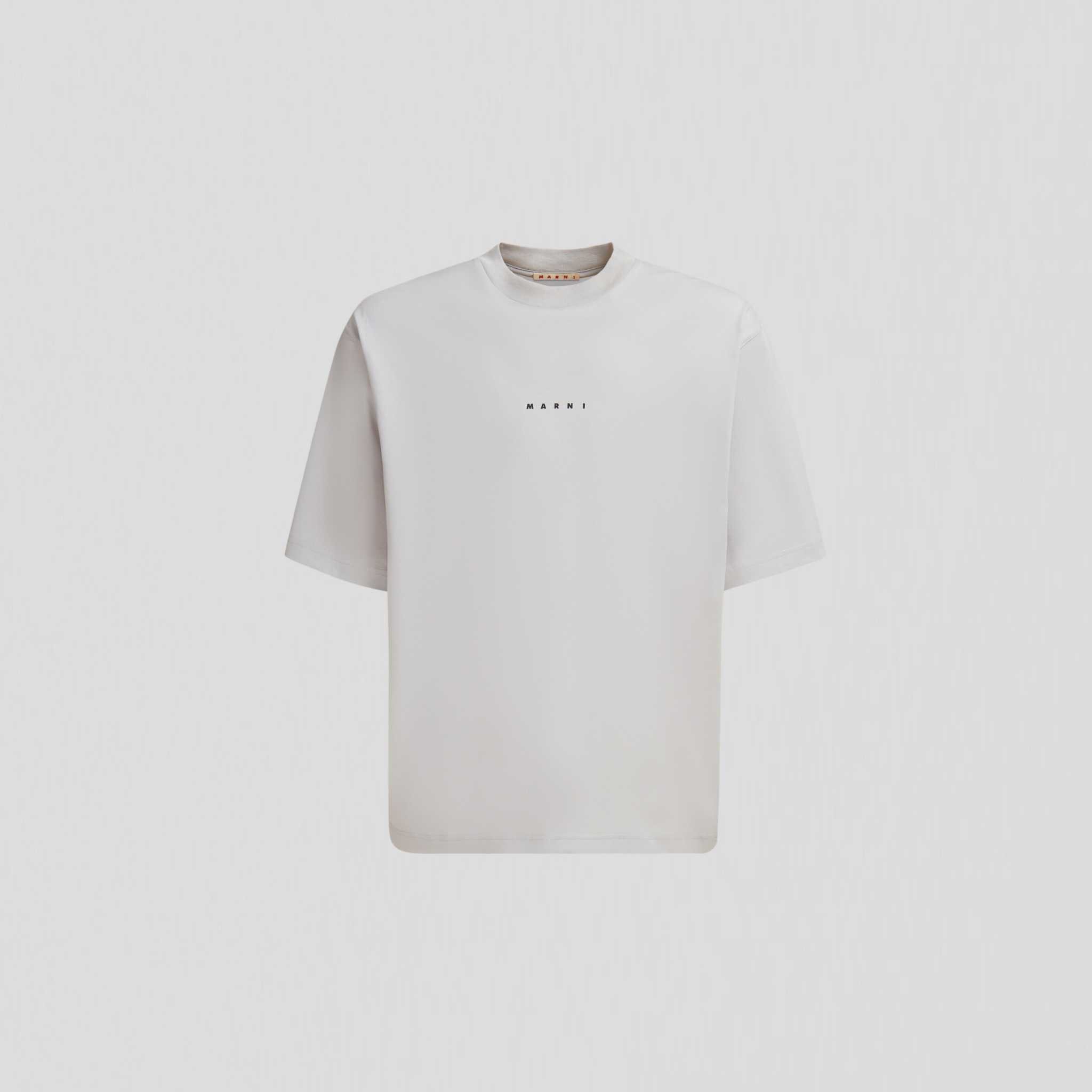 Marni Logo Organic Cotton Jersey T-Shirt Sodium