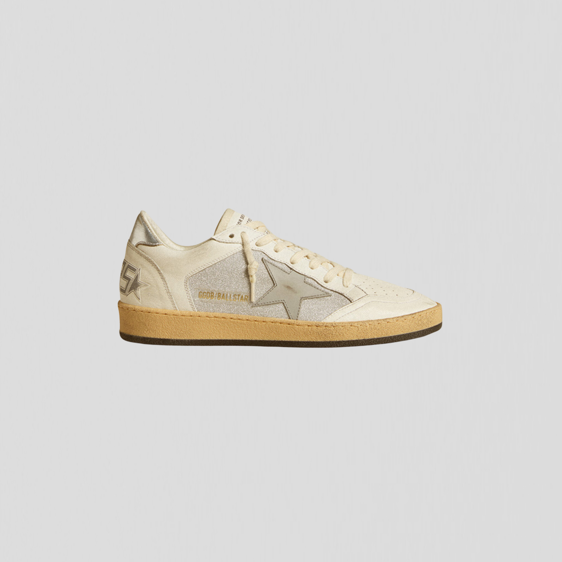 Golden Goose Ball Star Natural White/ Silver