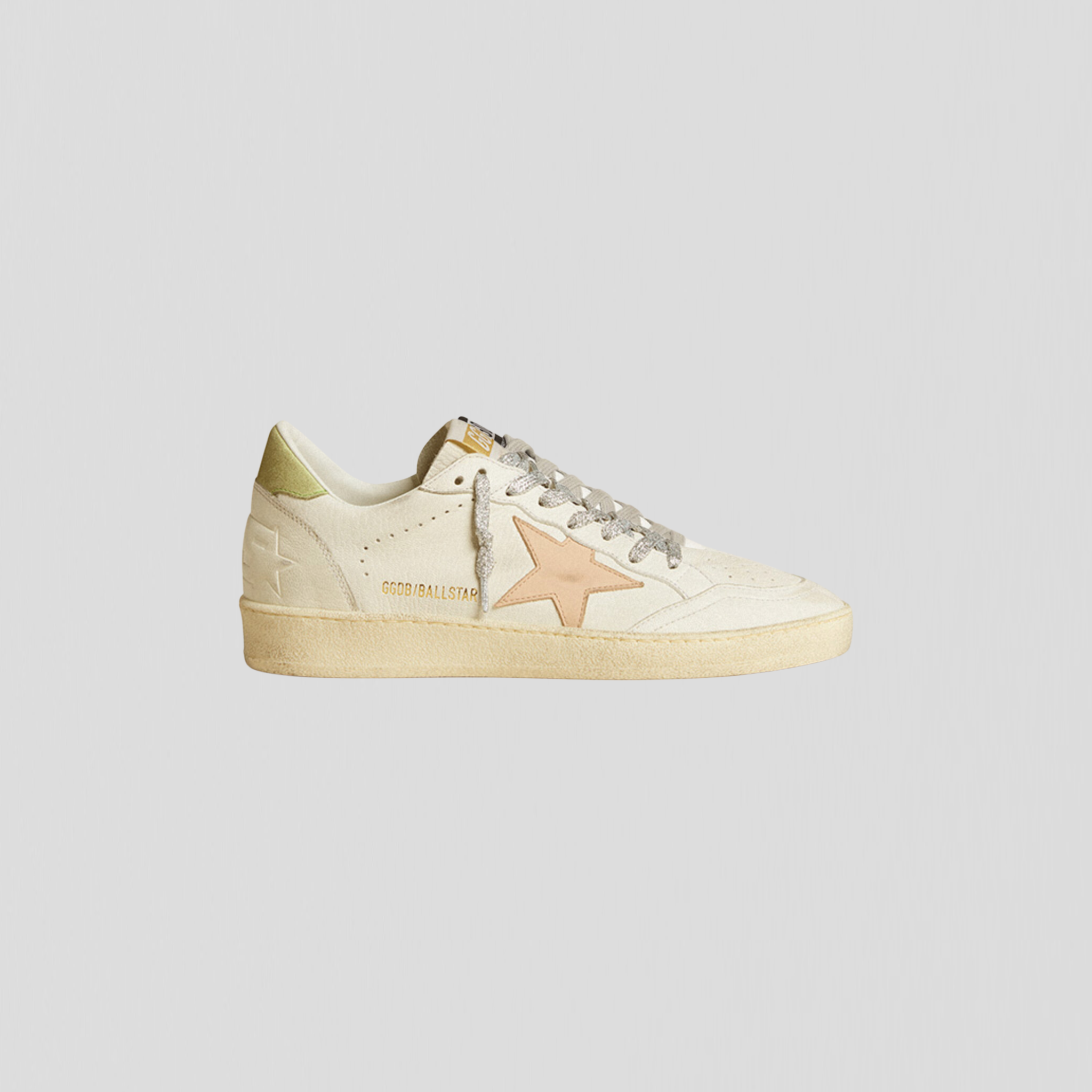 Golden Goose Ball Star White/ Moonlight Pink/ Nile Green