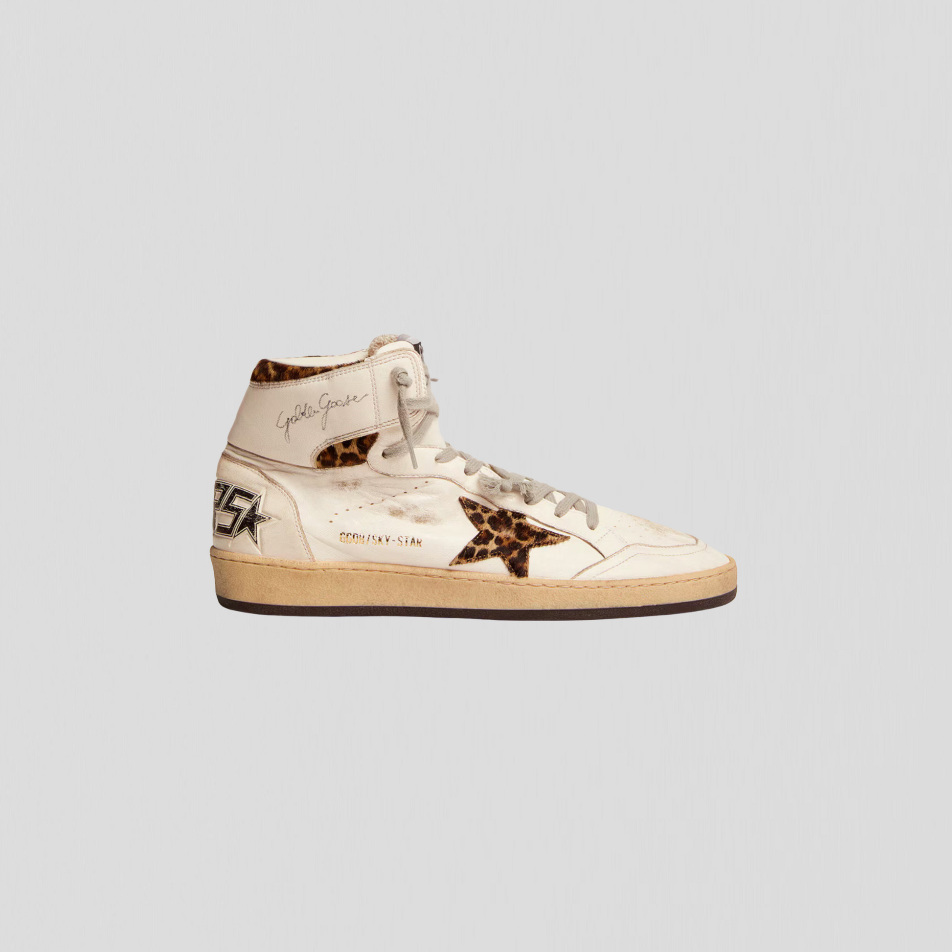 Golden Goose Sky-star White/ Beige/ Brown Black Leo