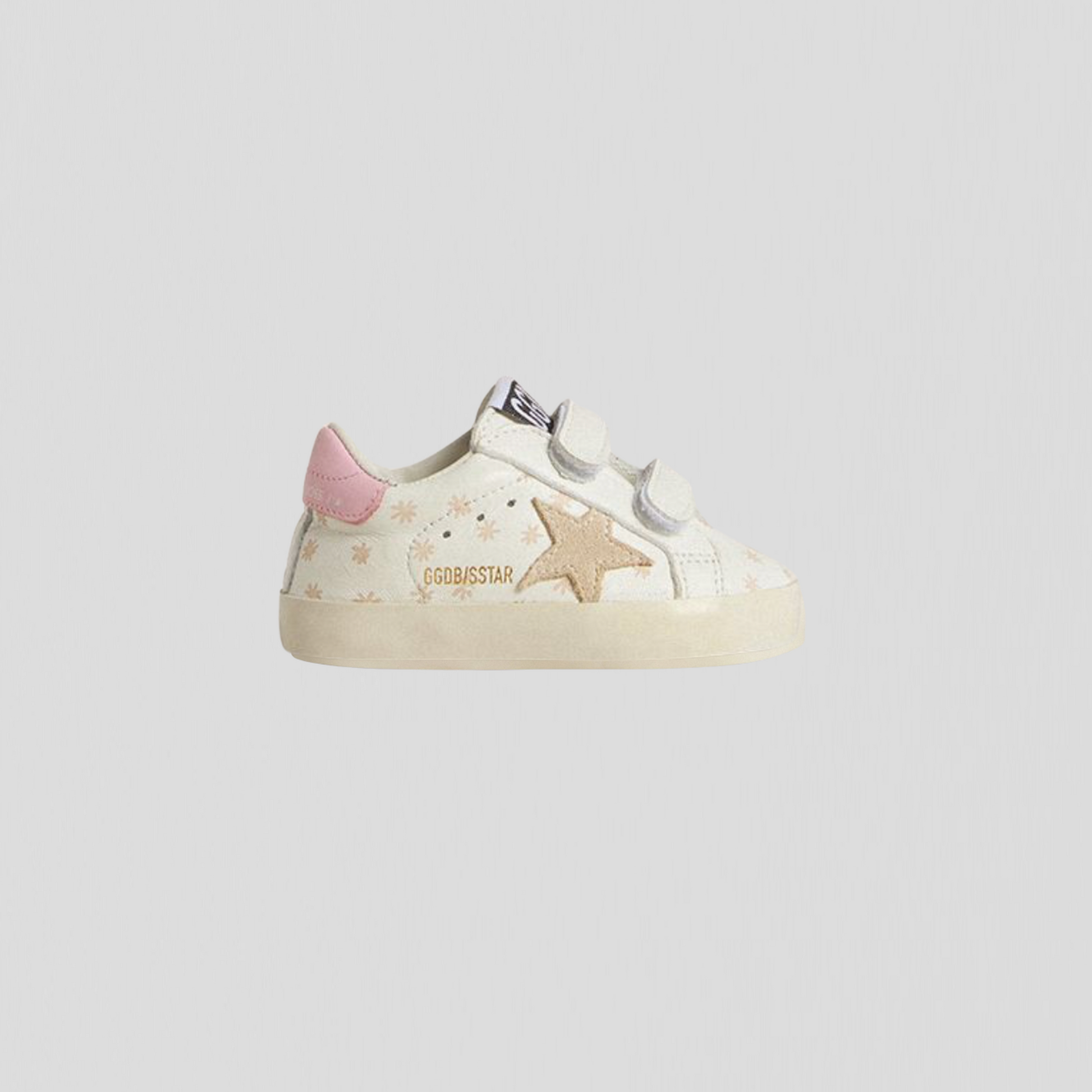 Golden Goose Baby School White/ Light Beige/ Pink