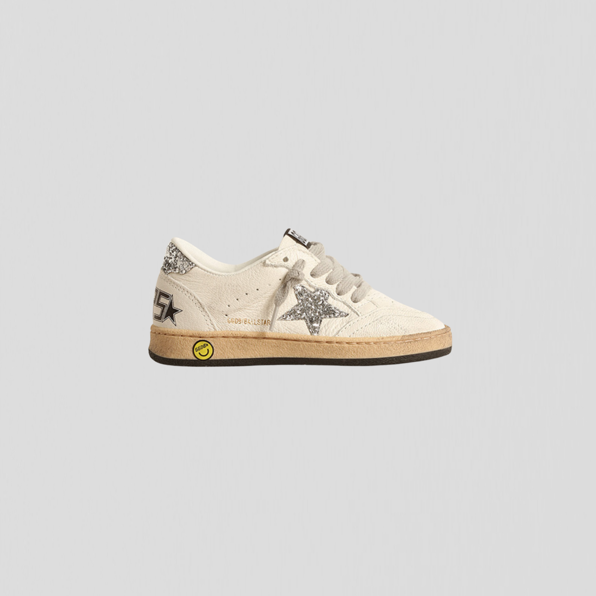 Golden Goose Ball Star White/ Silver Glitter