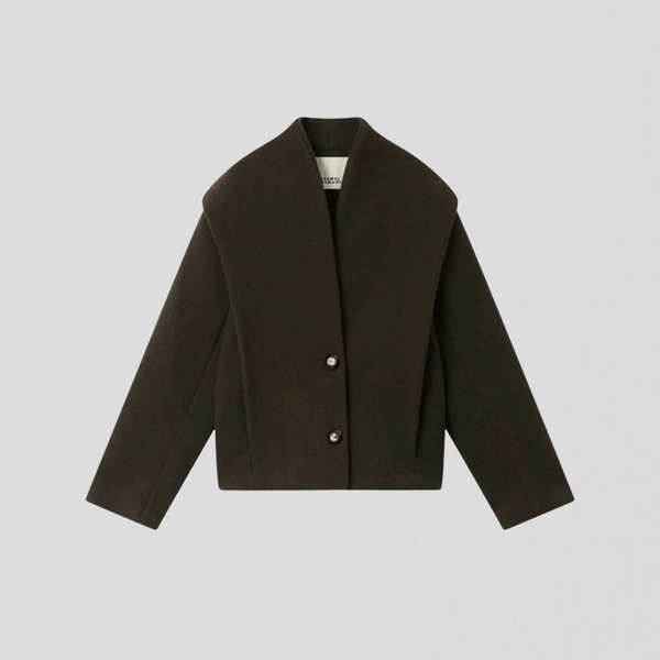 Isabel Marant Dyogo Coat Dark Khaki