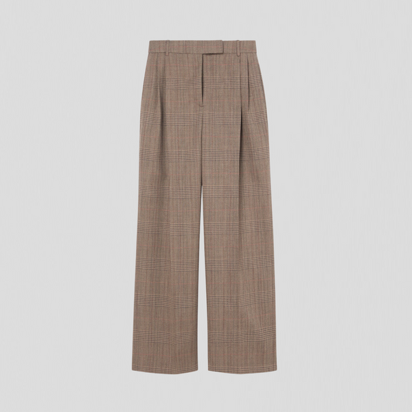 Róhe Mid-waist Tailored Trousers Prince of Wales