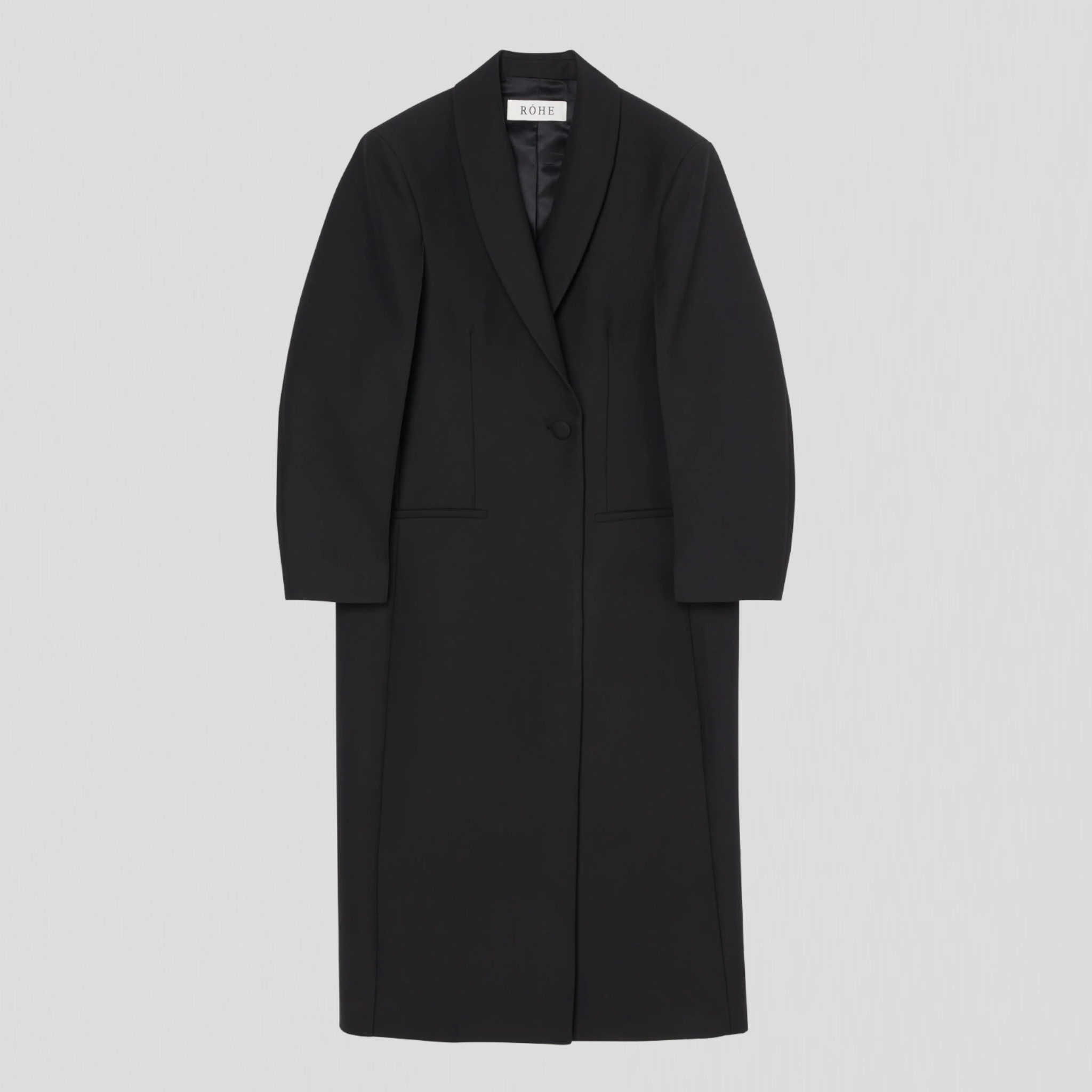 Róhe Signature Opera Coat Black