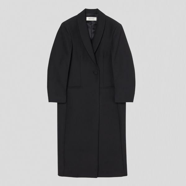 Róhe Signature Opera Coat Black
