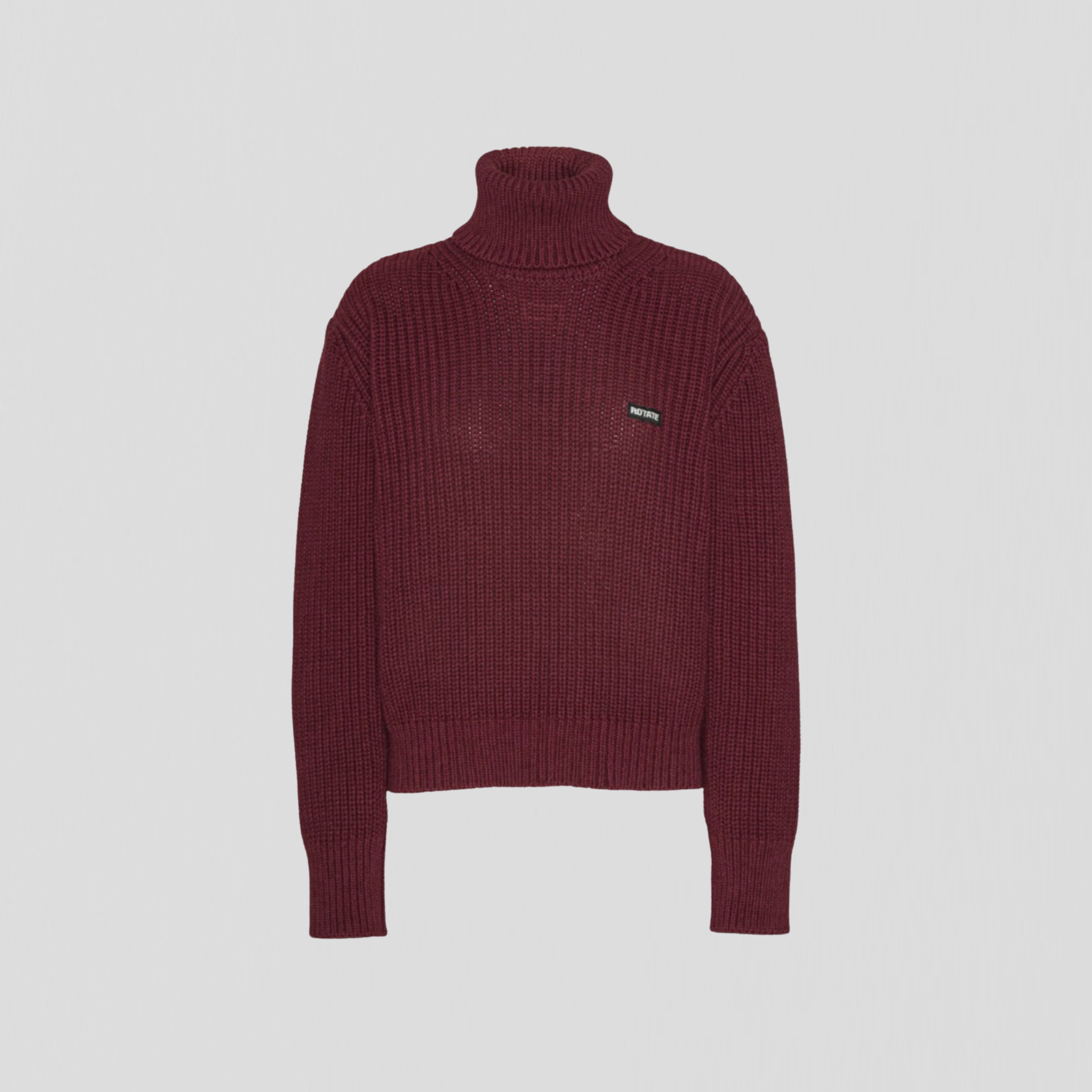 Rotate Turtleneck Knit Burgundy