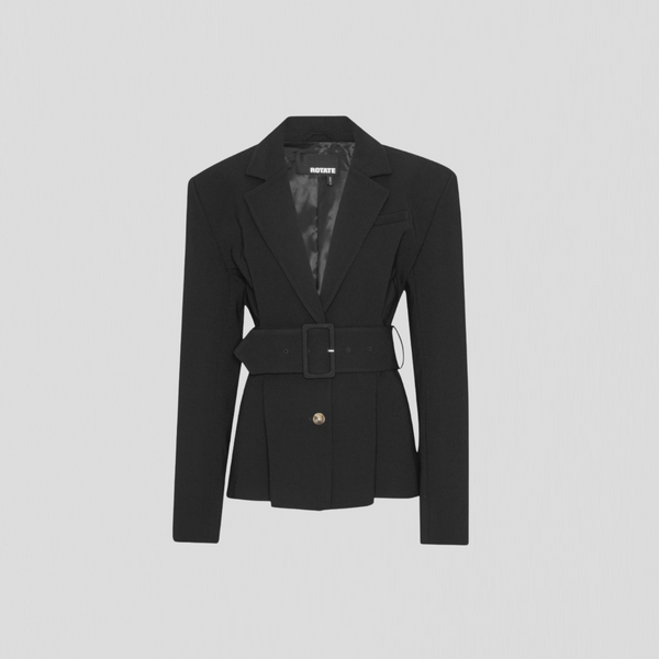 Rotate Suiting Belt Jacket Black