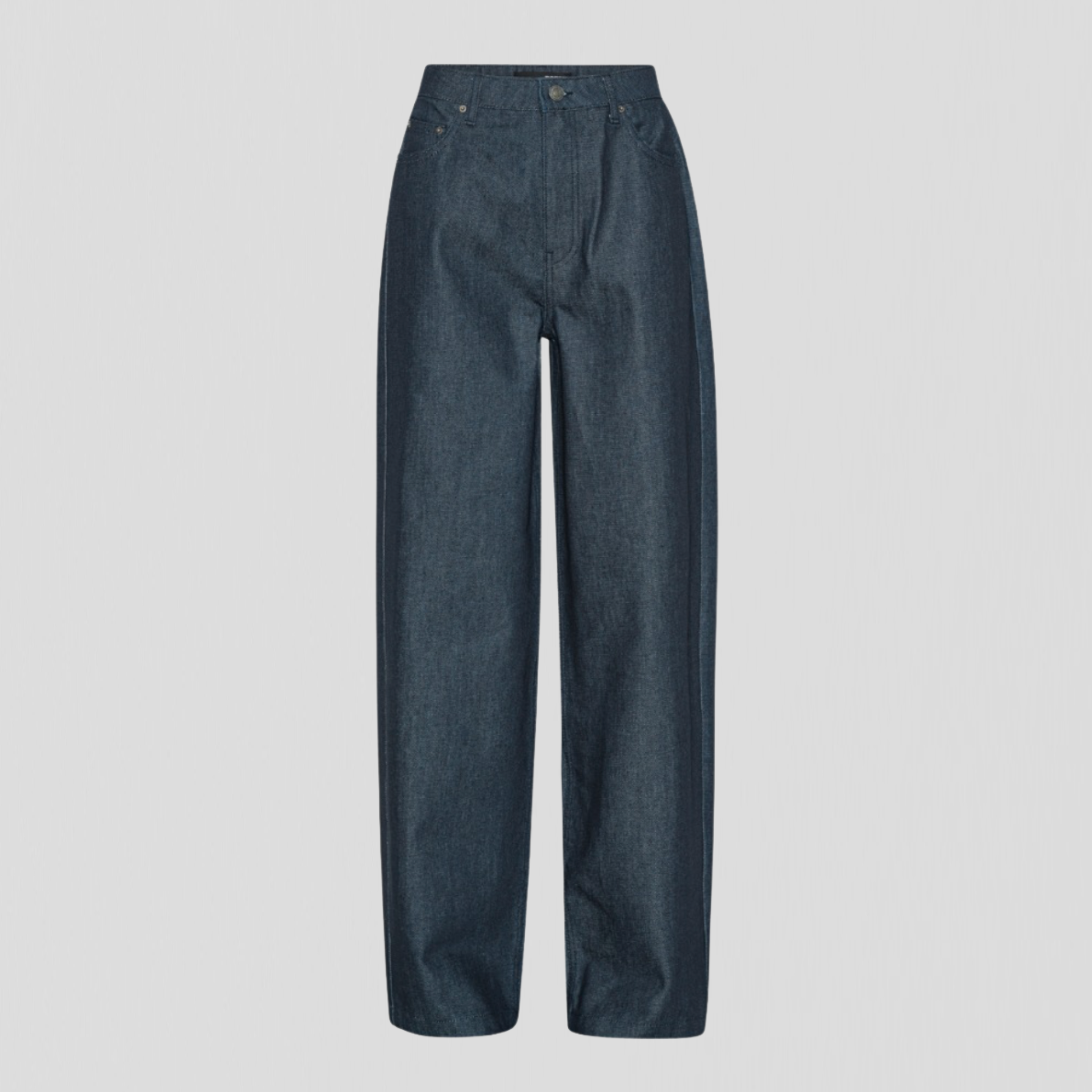 Rotate Wide Leg Jeans Dark Blue Denim