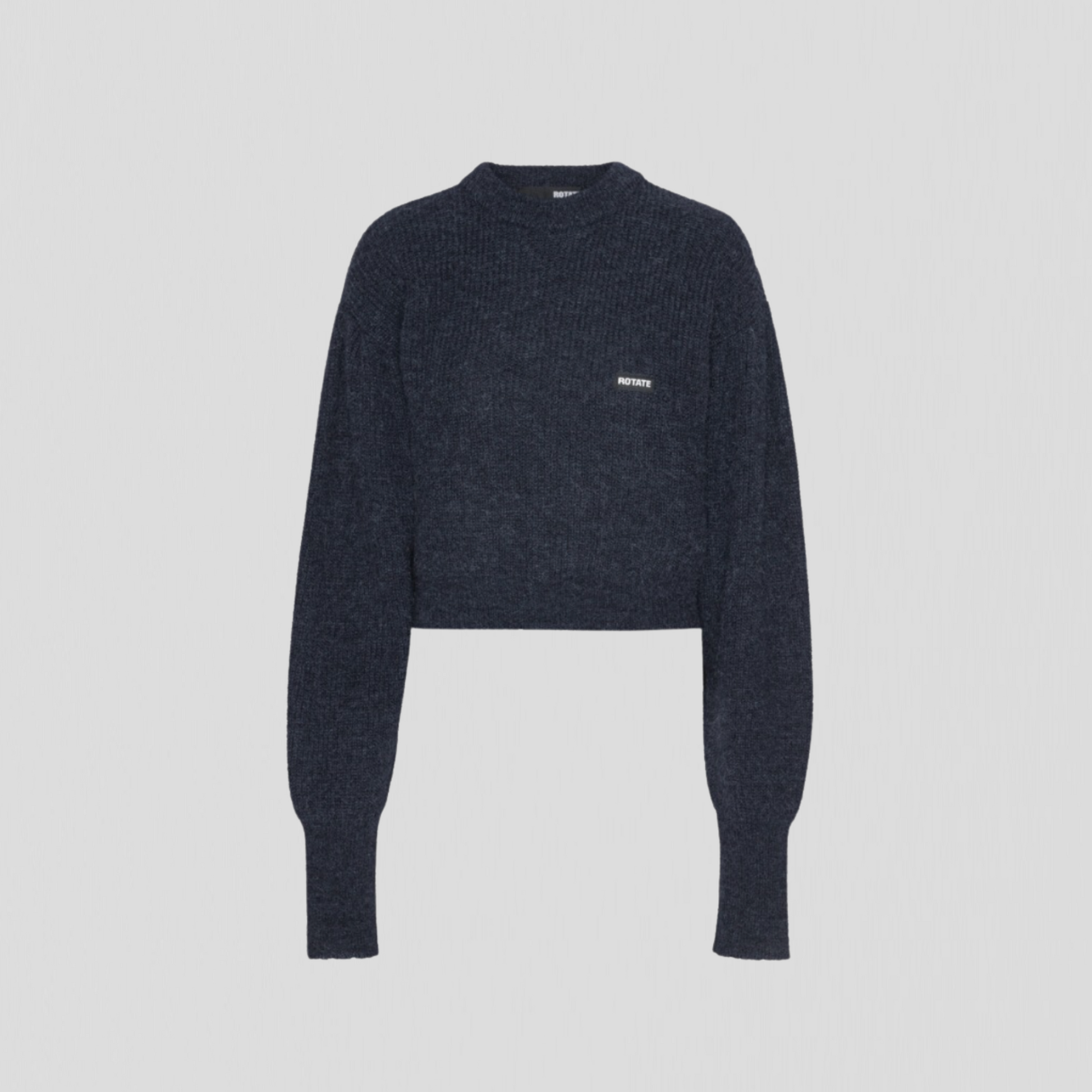 Rotate Puff Crewneck Knit Dark Blue