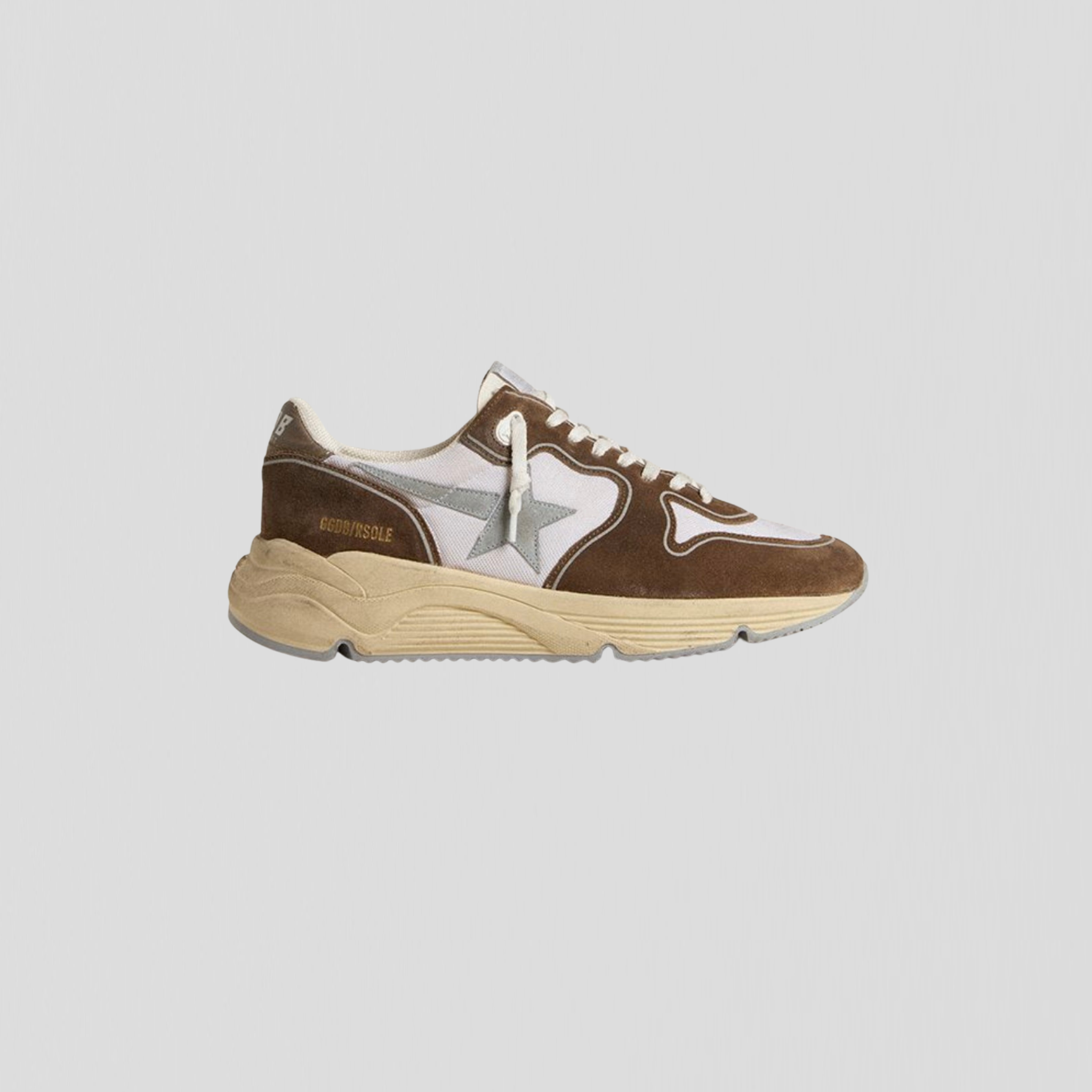 Golden Goose Running Sole White/ Rifle Green