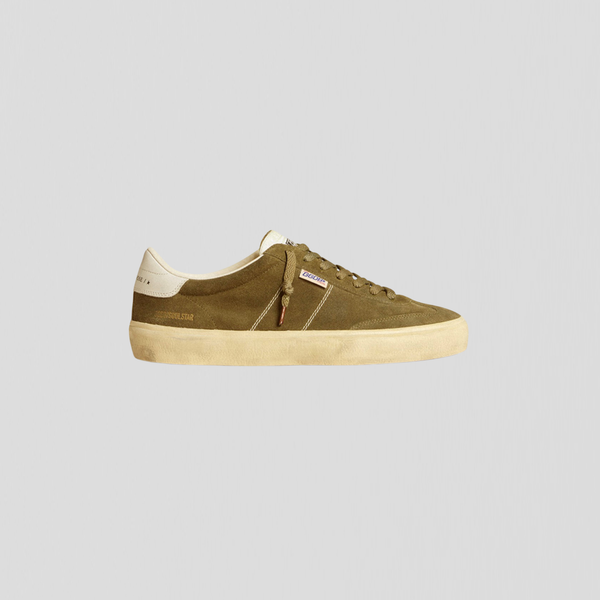 Golden Goose Soul-Star Olive Green/ White/ Milk