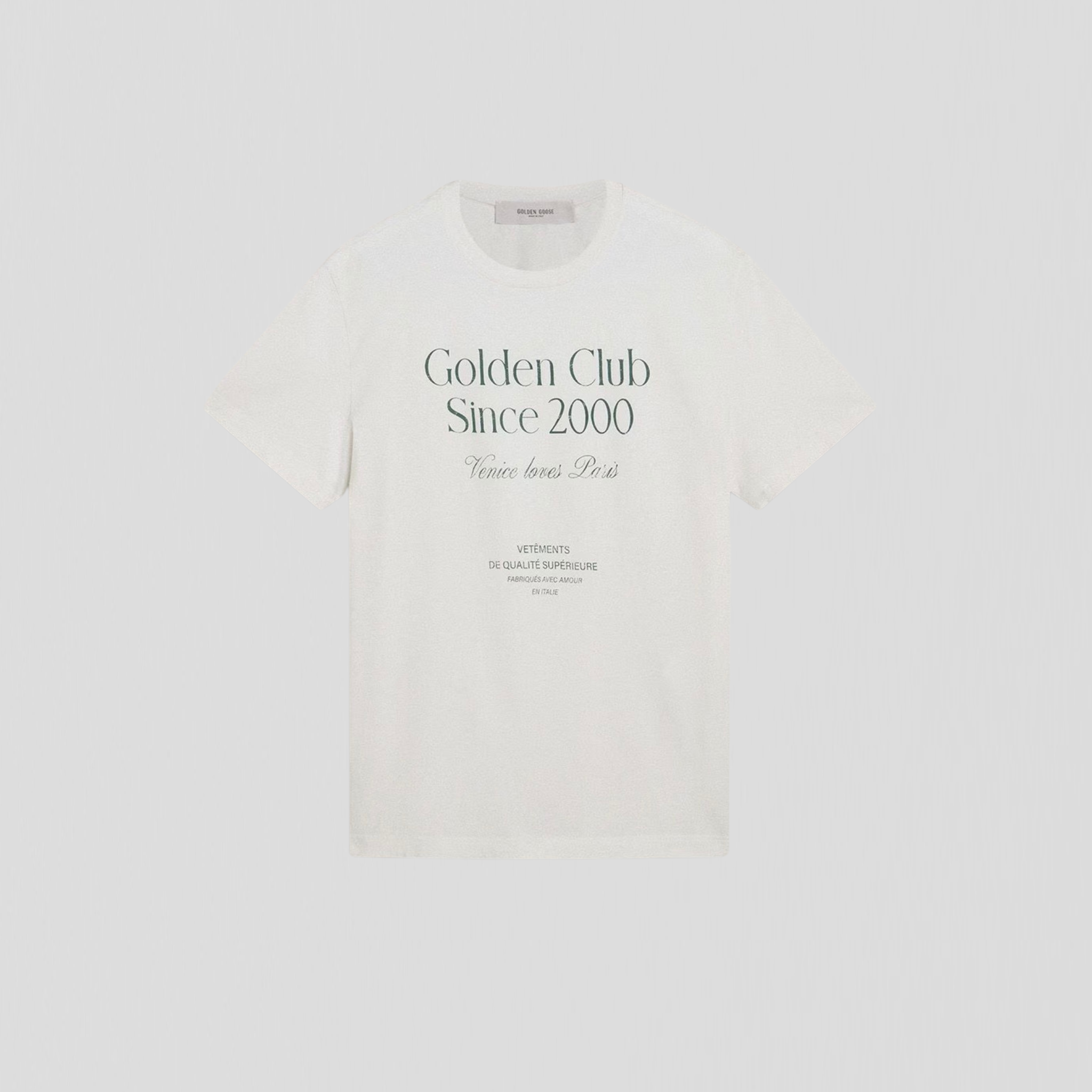 Golden Goose Journey M’s Regular Light Cotton T-Shirt Artic Wolf