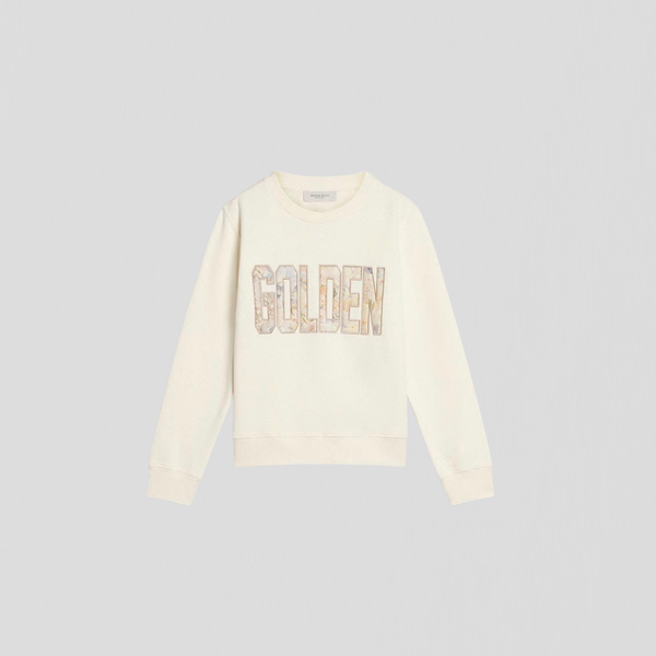 Golden Goose Journey Girl’s Regular Sweatshirt Heritage White/ Multicolor
