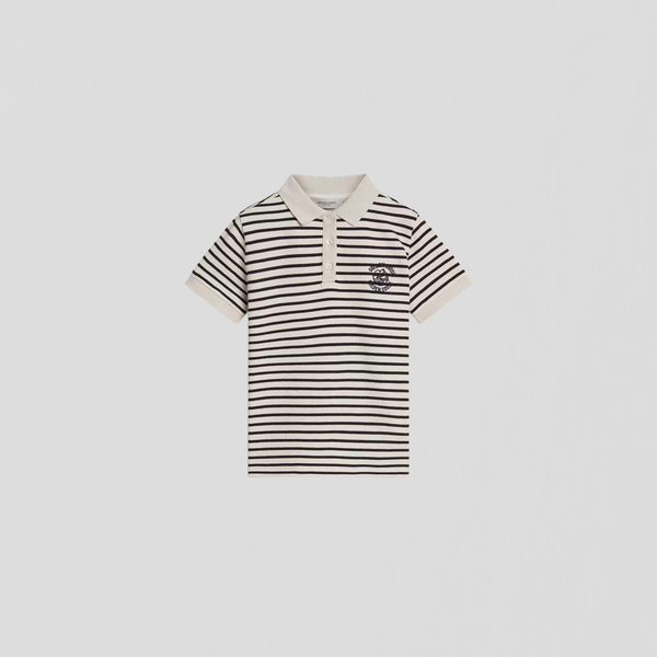 Golden Goose Boy’s Regular Poloshirt Artic Wolf/ Dark Navy