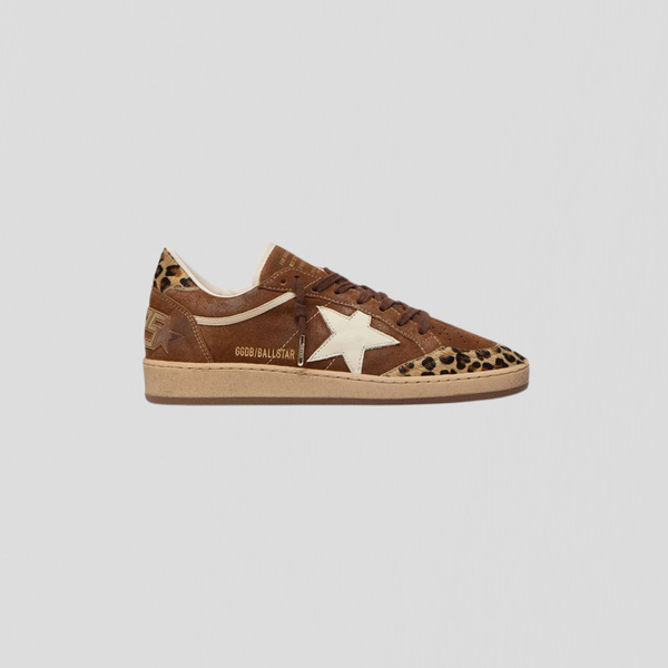 Golden Goose Ball Star Brown/ Leopard/ Silver
