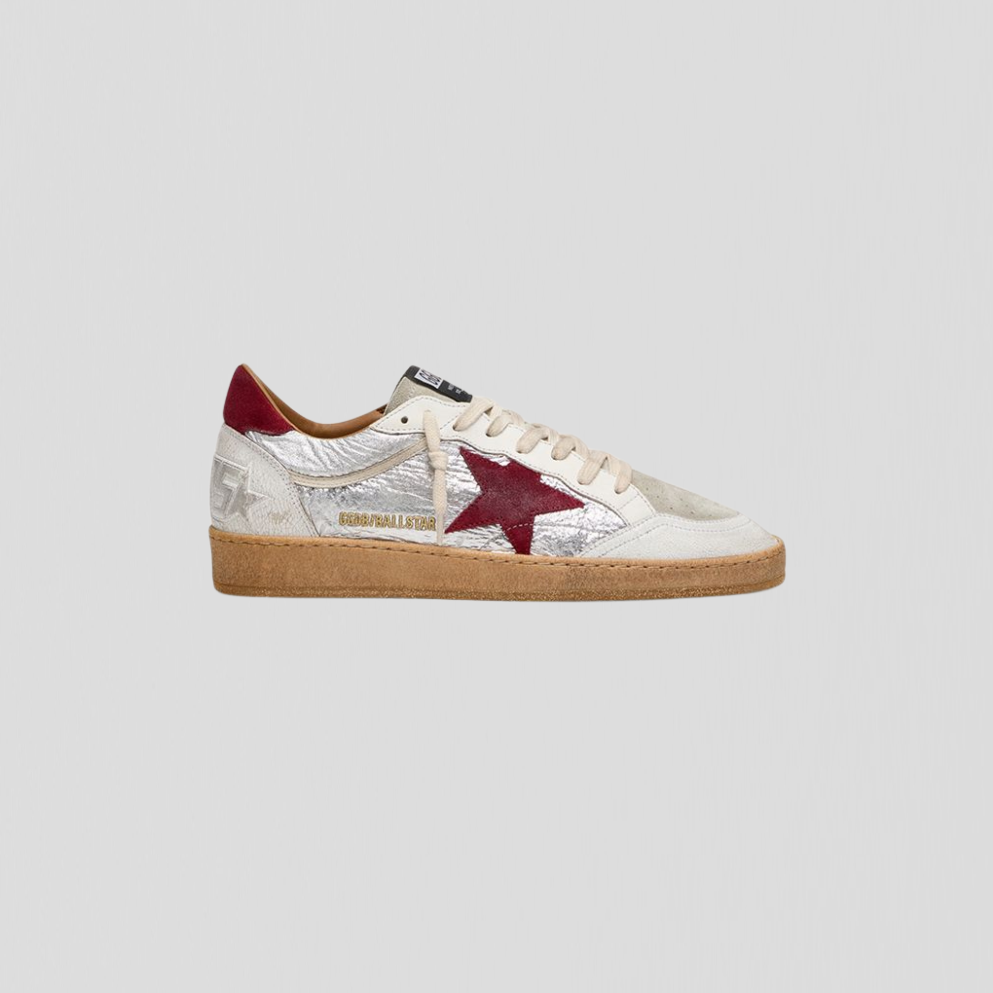 Golden Goose Ball Star Silver/ Grey/ Red