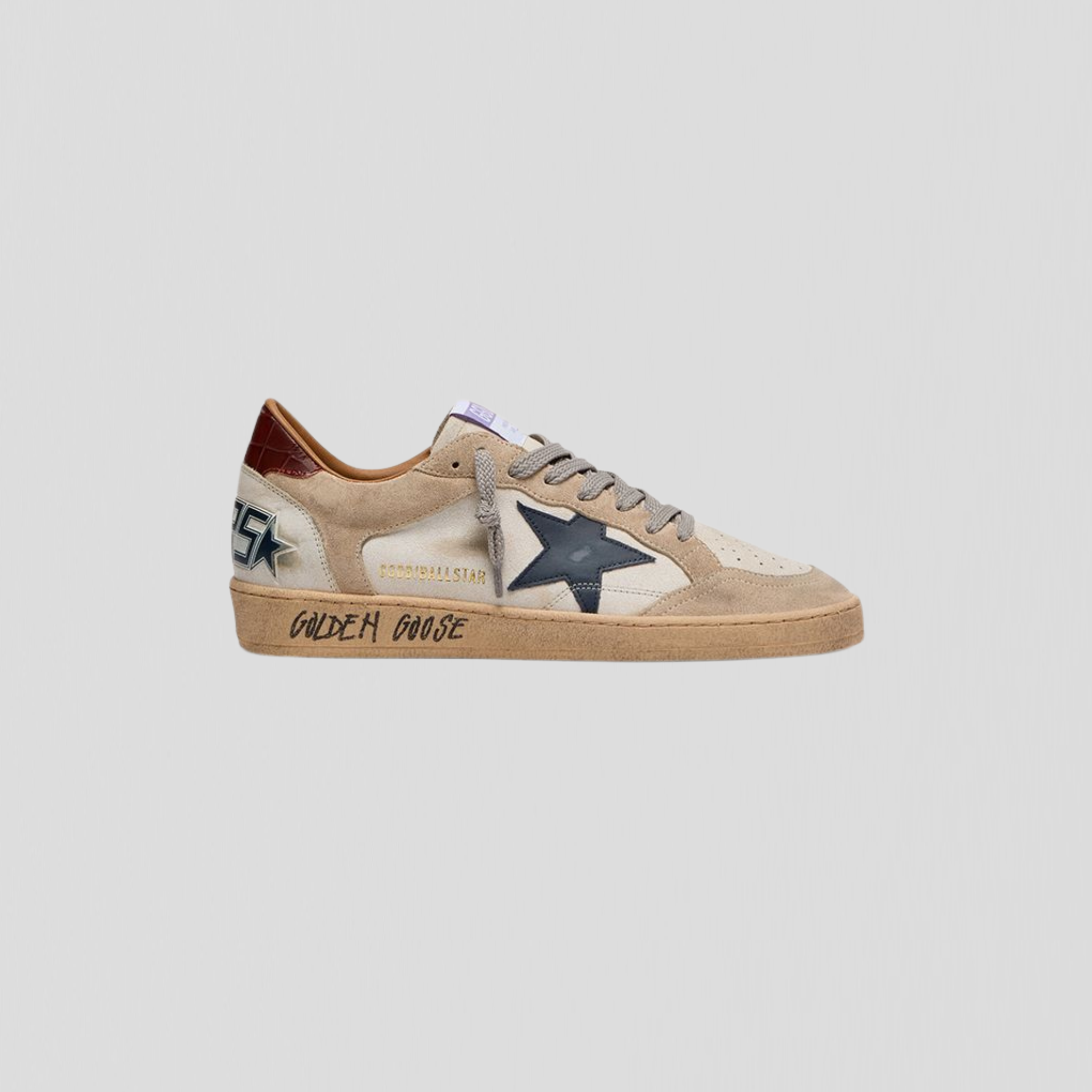 Golden Goose Ball Star White/ Beige/ Ink Blue