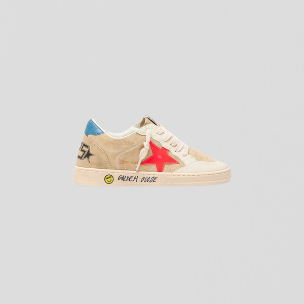 Golden Goose Ball Star Beige/ Red/ Blue