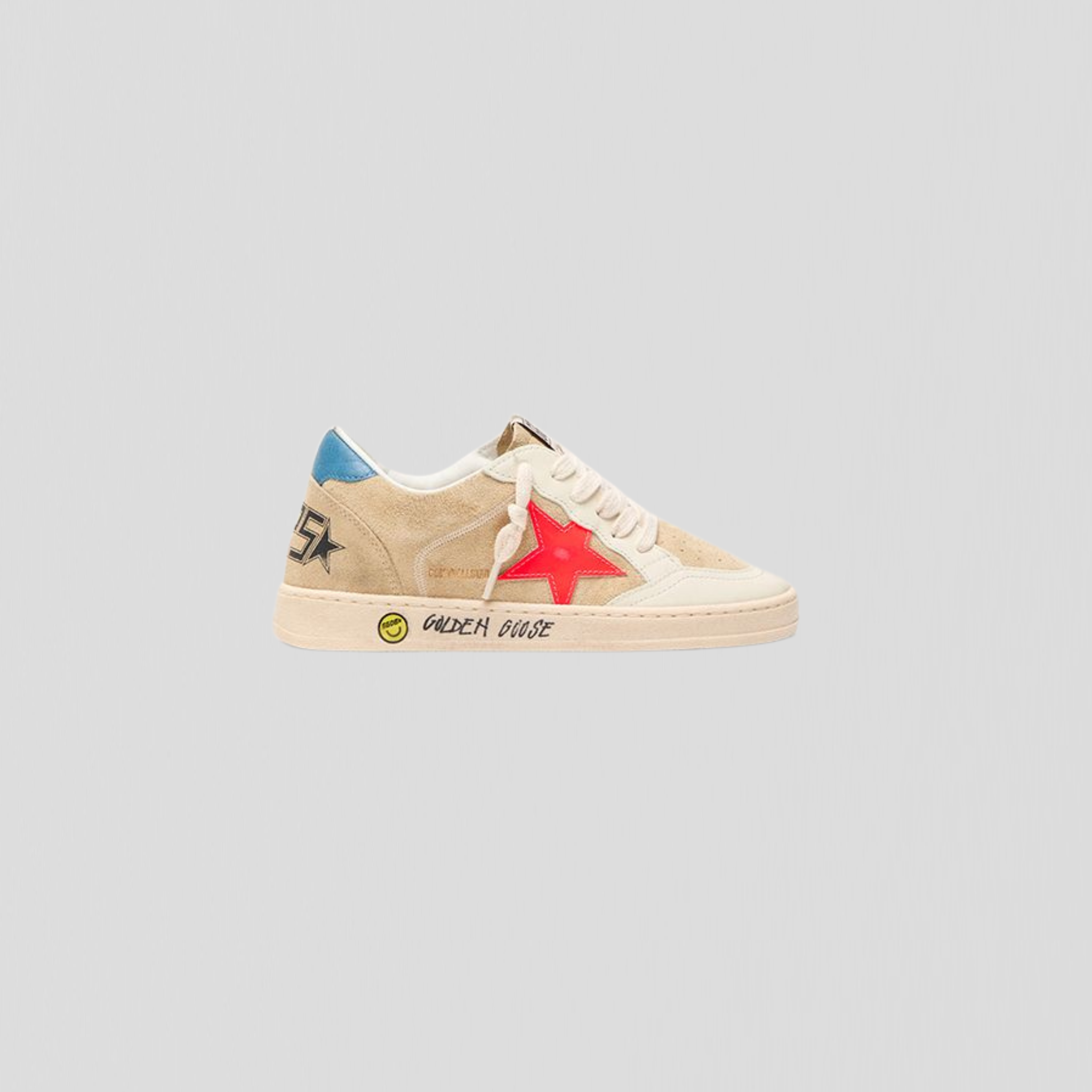 Golden Goose Ball Star Beige/ Red/ Blue