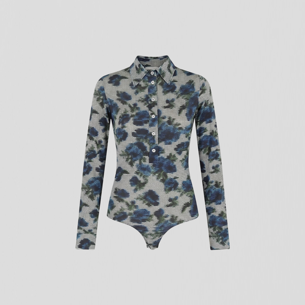 Coperni Ascii Body Shirt Blue Print