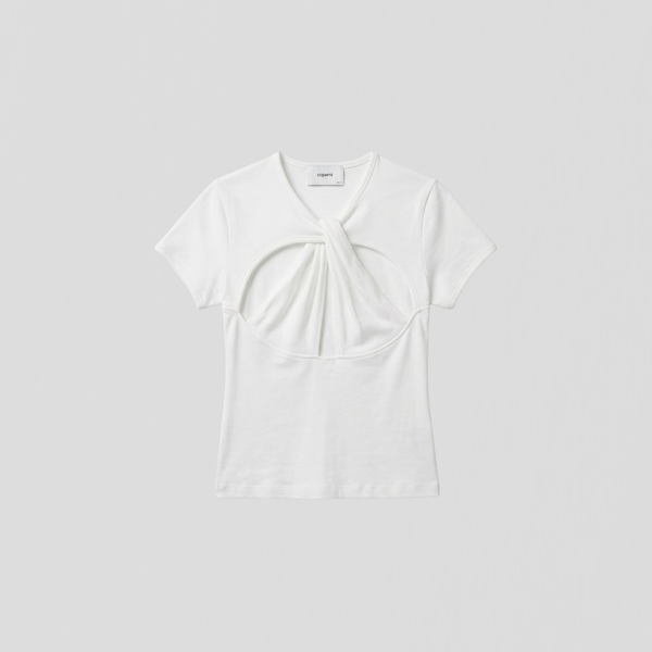 Coperni Cut-Out Baby T-Shirt White
