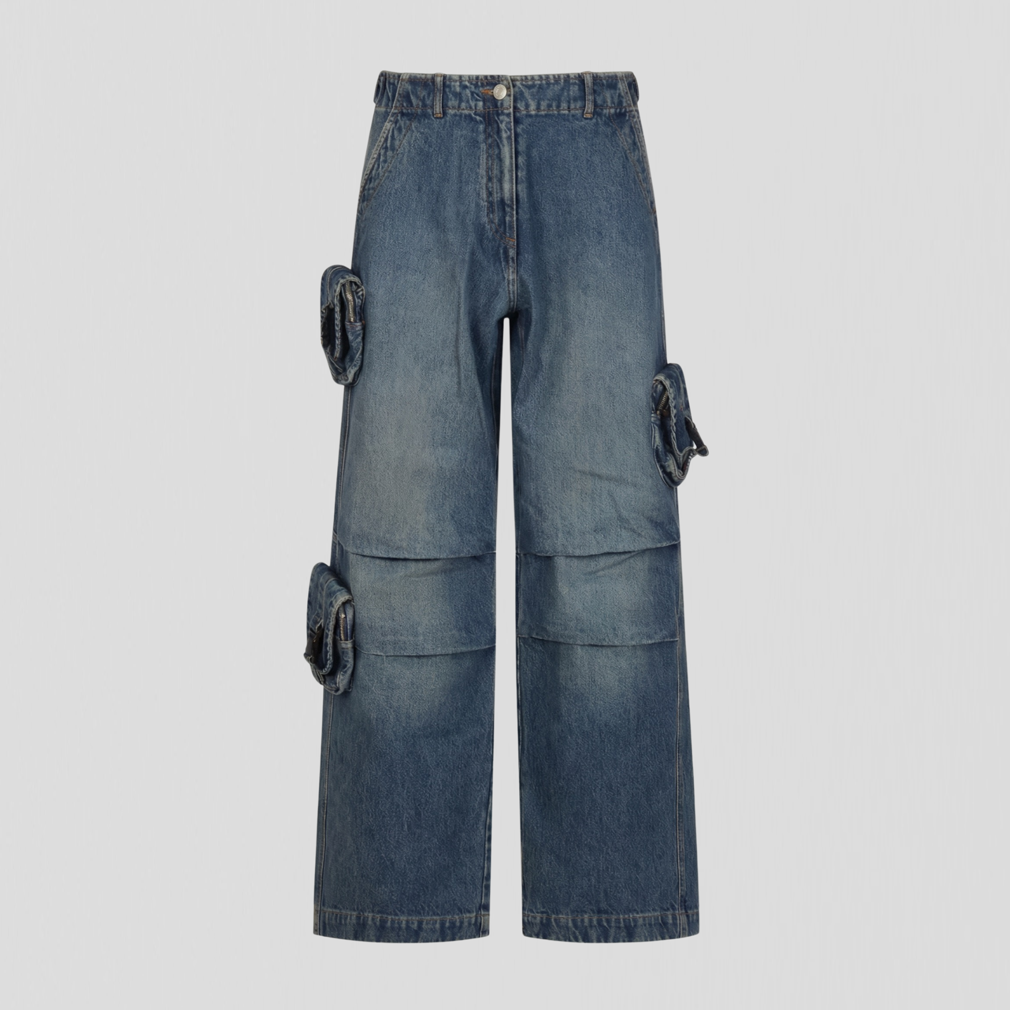 Coperni Cargo Jeans Vintage Blue