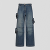 Coperni Cargo Jeans Vintage Blue
