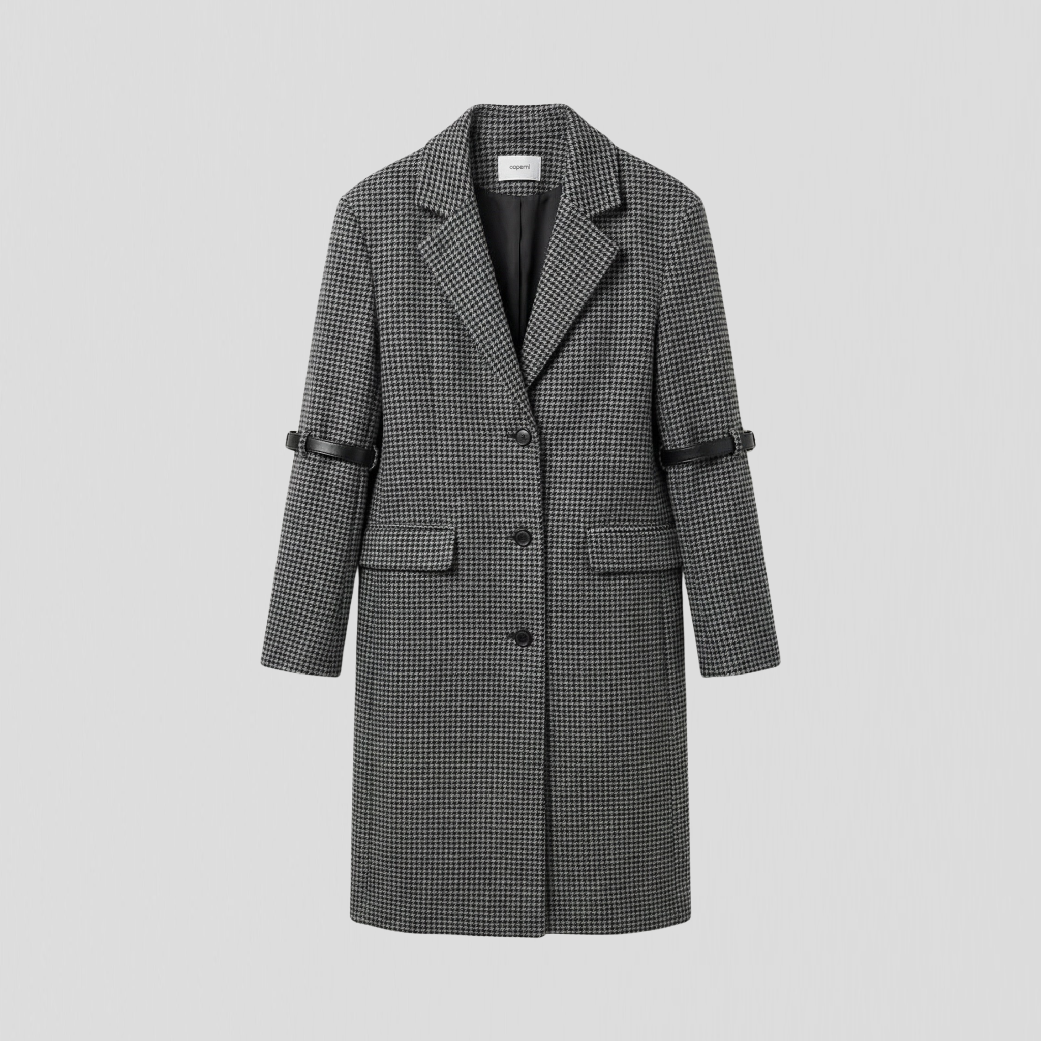 Coperni Logo Belted Coat Grey