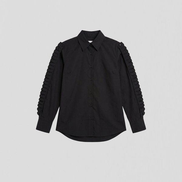 Coperni Ruffle Shirt Black