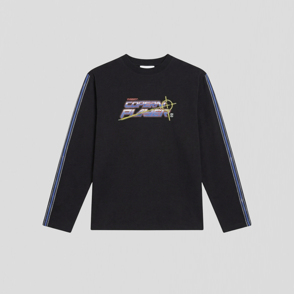 Coperni Slogan Long Sleeve T-Shirt Black Multi