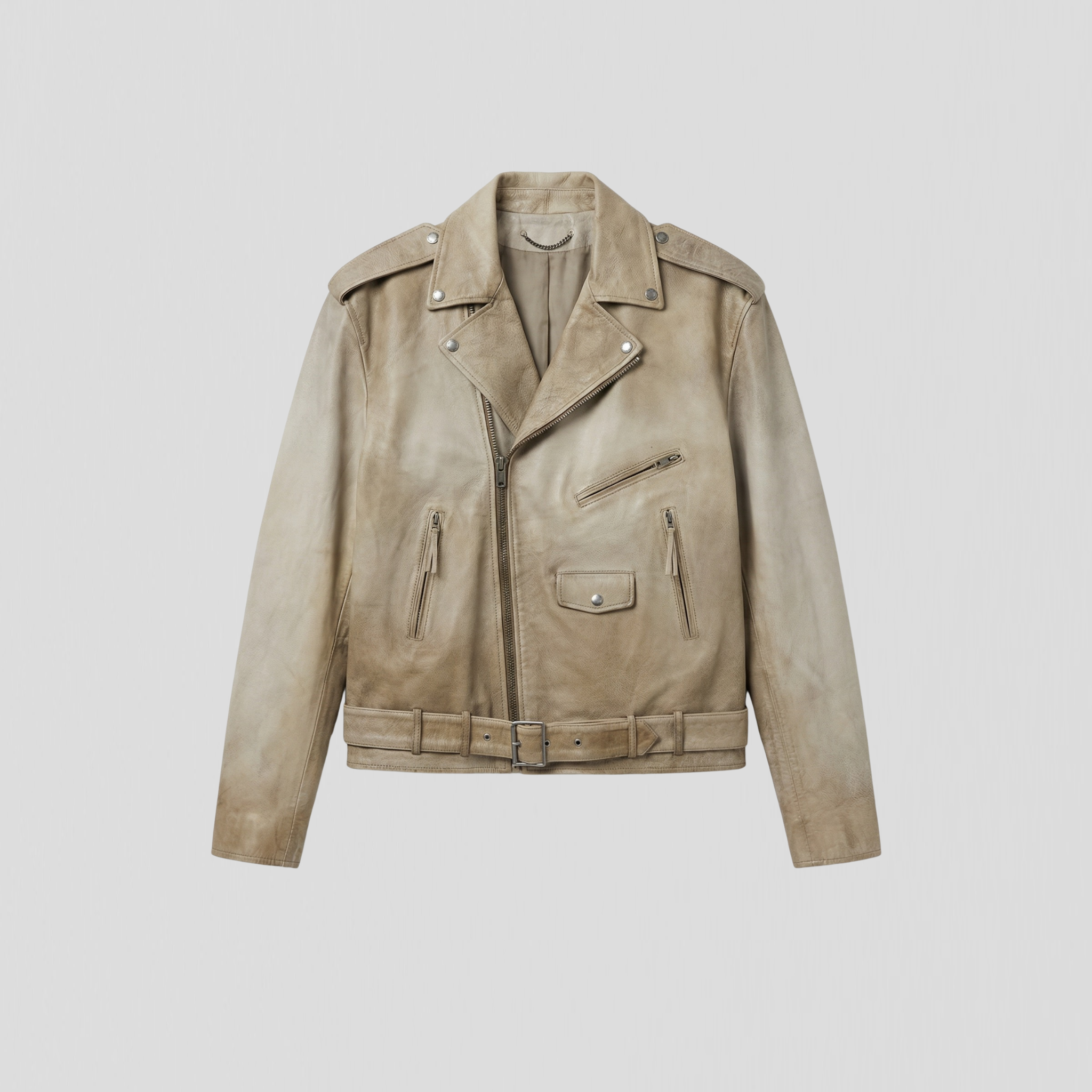 Golden Goose Over Jacket Phoebe Treated Hand Dyed Leather Mellow Buff