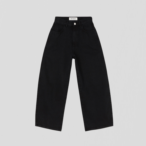 Róhe Barrel Leg Jeans Black