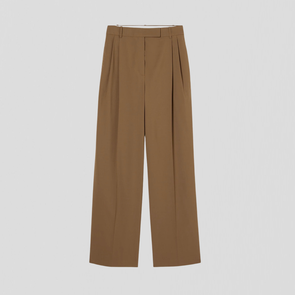 Róhe Mid-waist Tailored Trousers Mocha