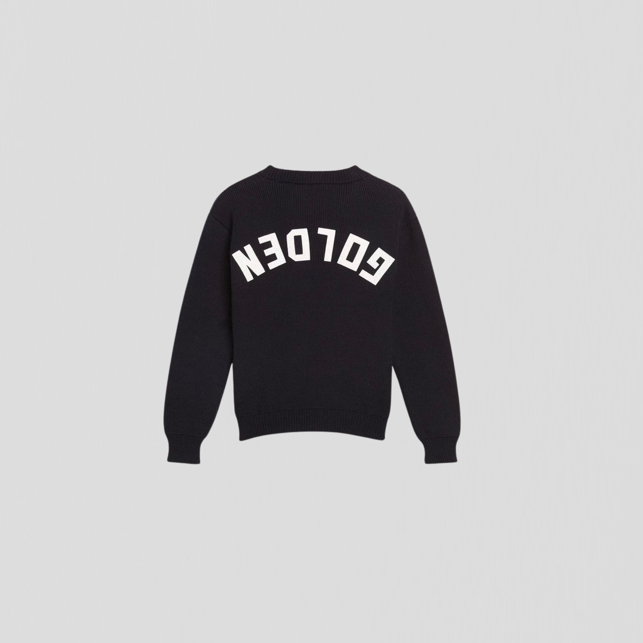 Golden Goose Golden Unisex Regular Knit Crew Neck Navy