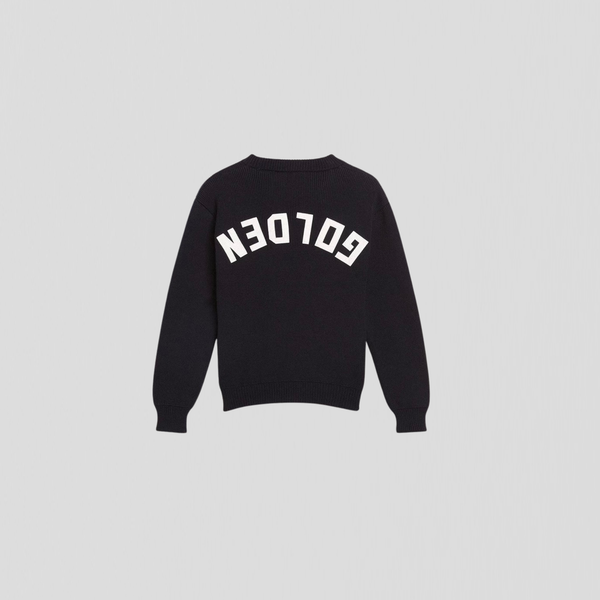 Golden Goose Golden Unisex Regular Knit Crew Neck Navy