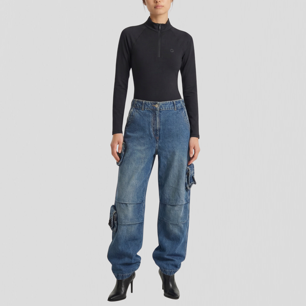 Coperni Cargo Jeans Vintage Blue