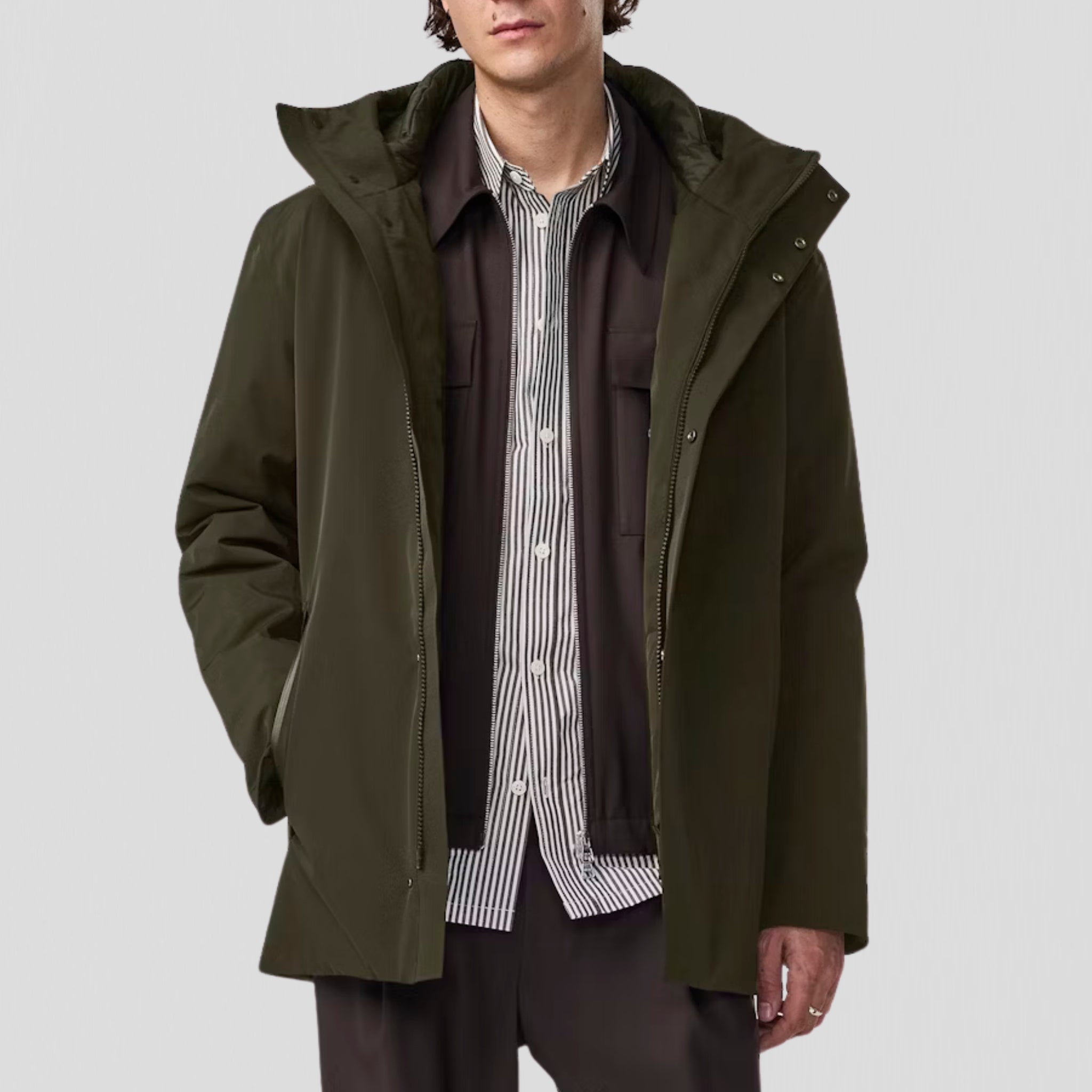 NN07 Blake Hooded 8240 Jacket Dark Army