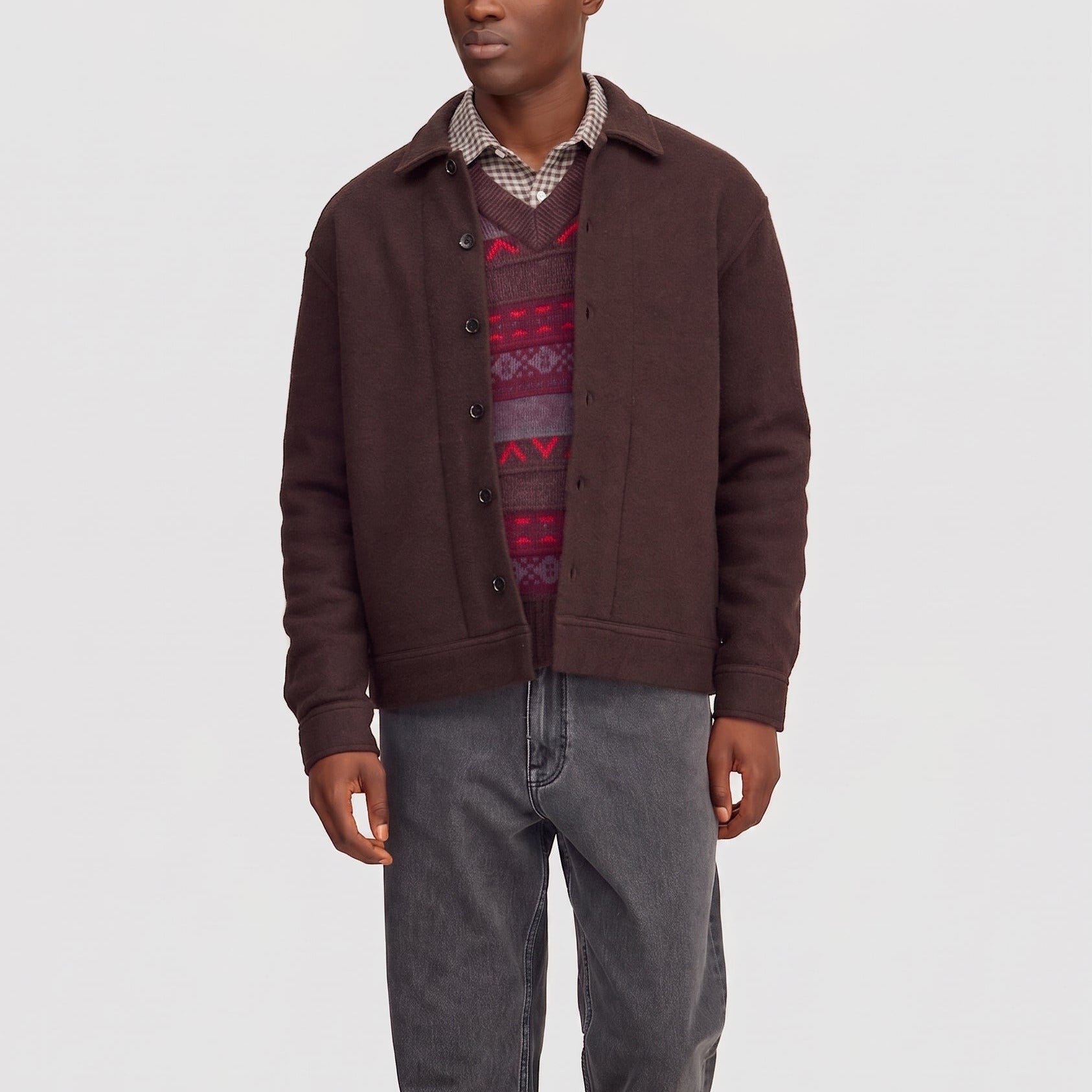 NN07 Reed 6398 Overshirt Deep Truffle