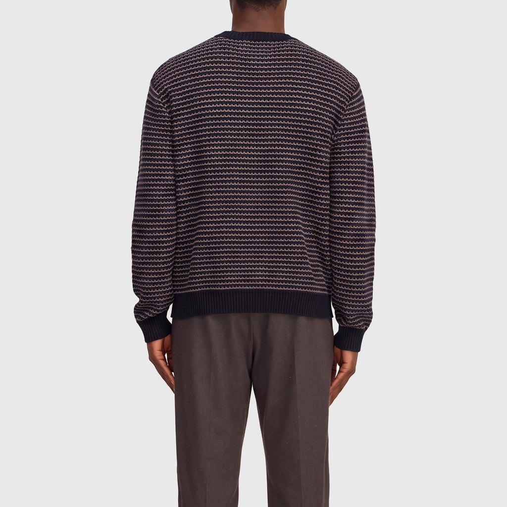 NN07 Russell Crew 60071 Sweater Navy Multi