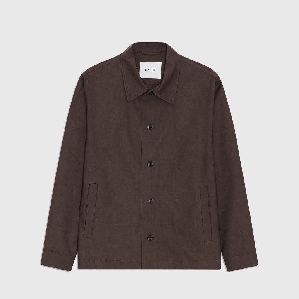 NN07 Zander 10037 Overshirt Deep Truffle