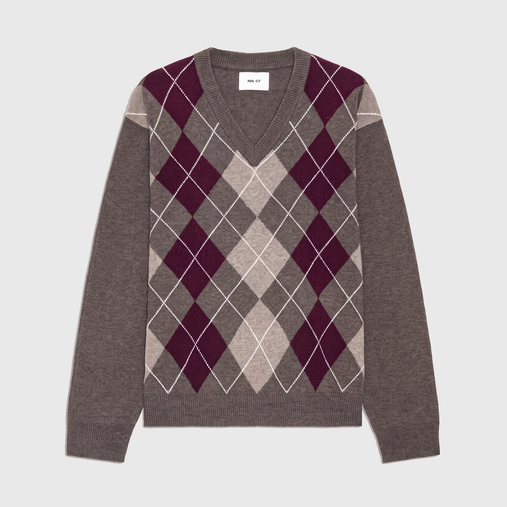 NN07 Otto V-neck 60070 Sweater Winetasting