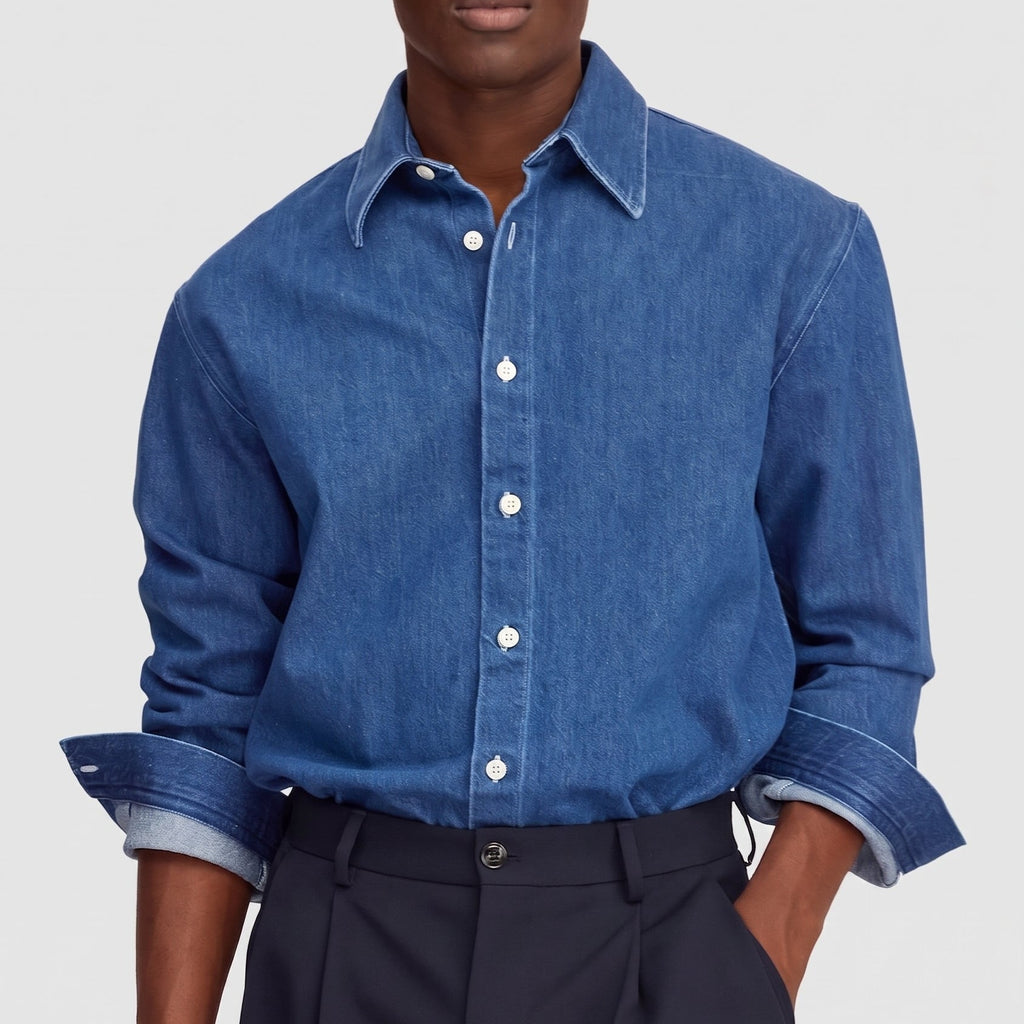 NN07 Casper 50033 Shirt Medium Indigo