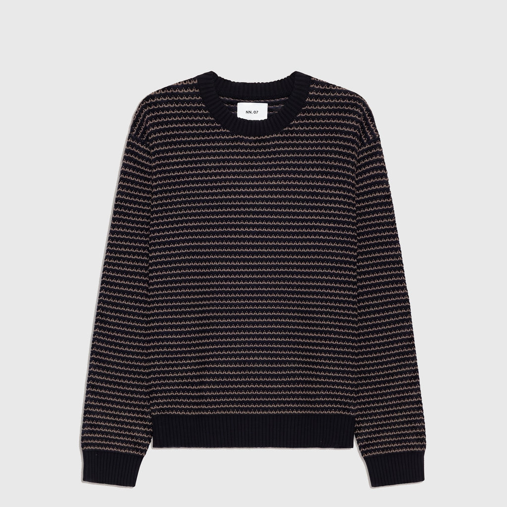 NN07 Russell Crew 60071 Sweater Navy Multi