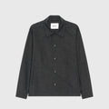 NN07 Zander 10037 Overshirt Dark Grey Stripe