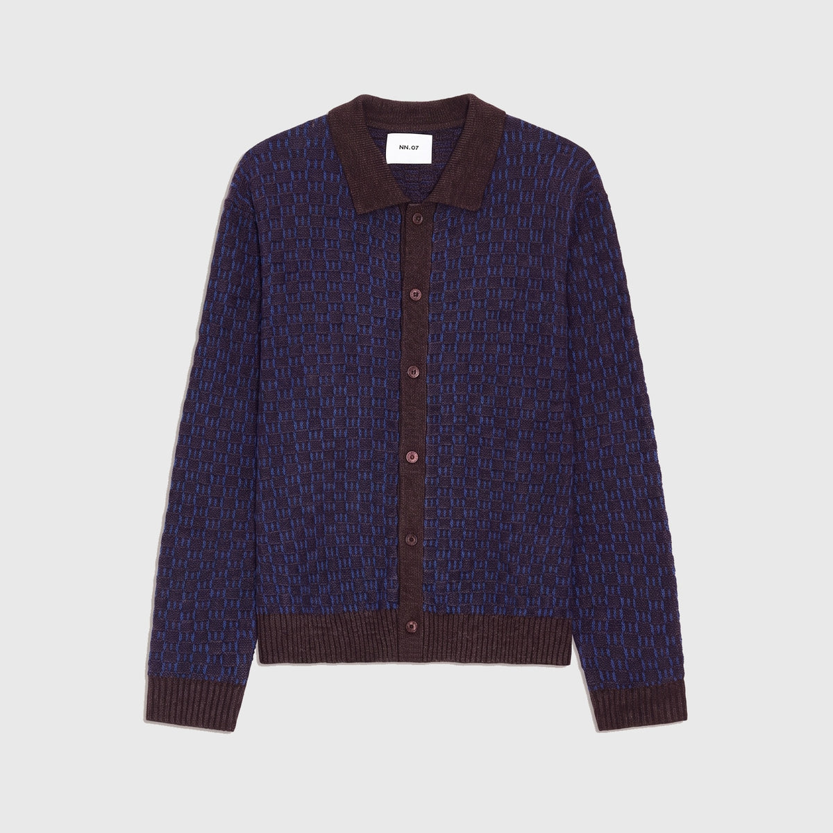 NN07 Thor Polo Cardigan 60004 Polo Deep Truffle