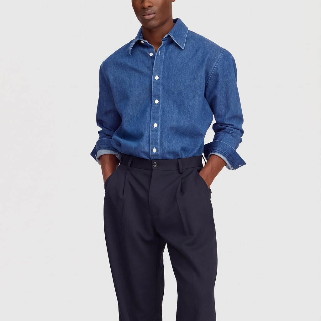 NN07 Casper 50033 Shirt Medium Indigo