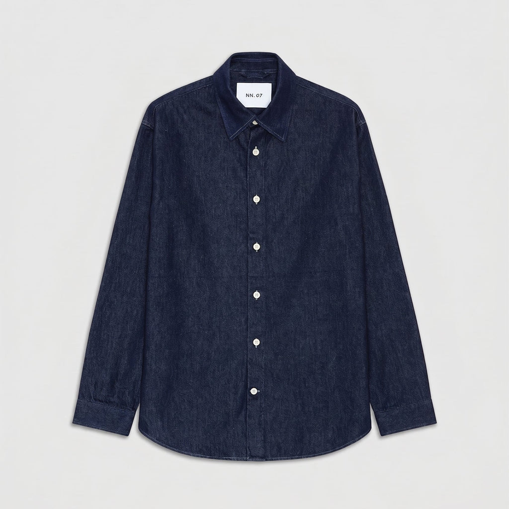 NN07 Casper 50033 Shirt Dark Rinse Denim