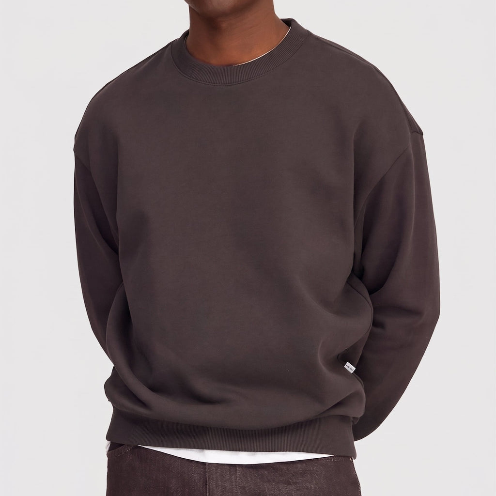 NN07 David Crew 3014 Sweater Dusky Port